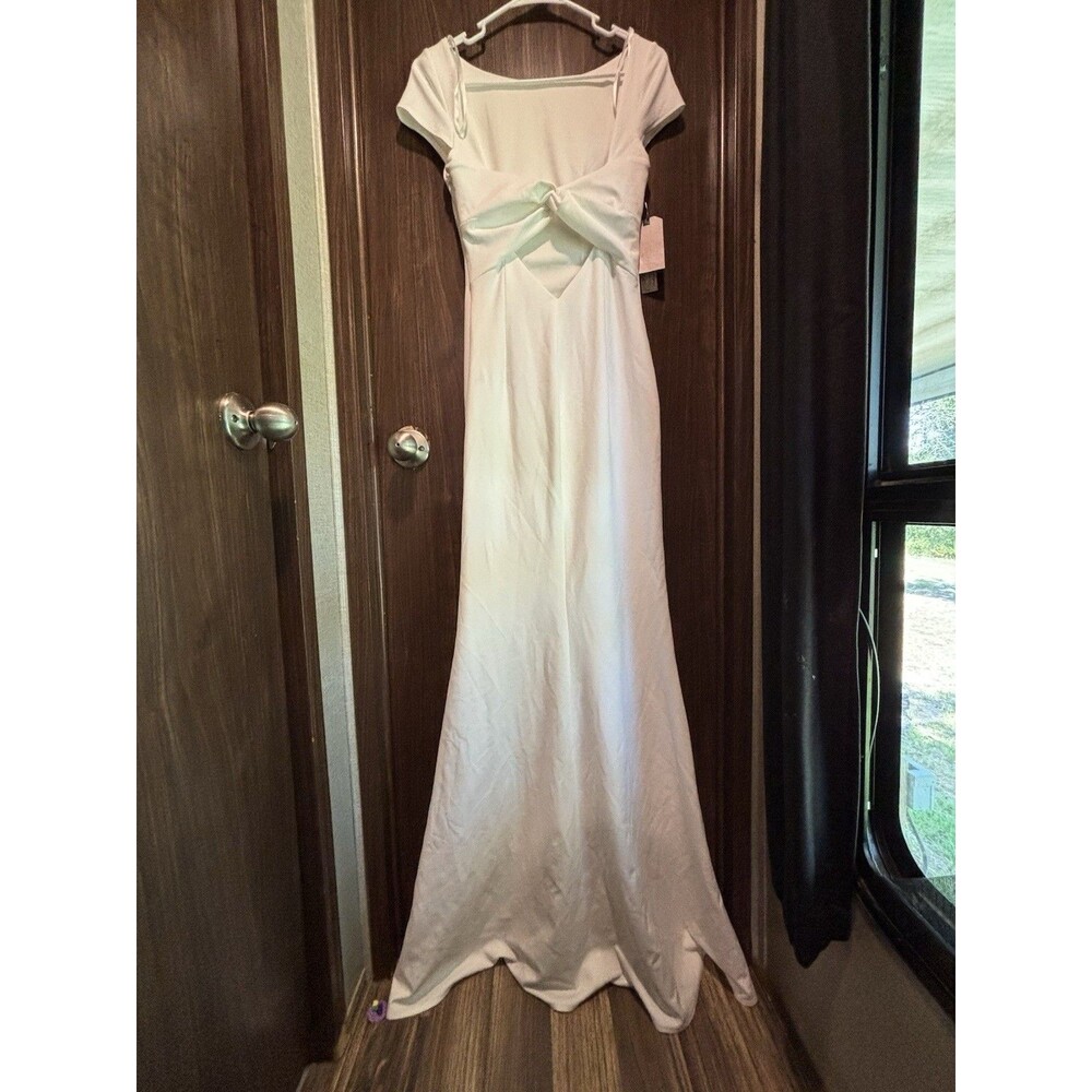 BHLDN Madison Maxi Dress Gown by Katie May Size 2 Ivory $280 - Picture 5 of 14